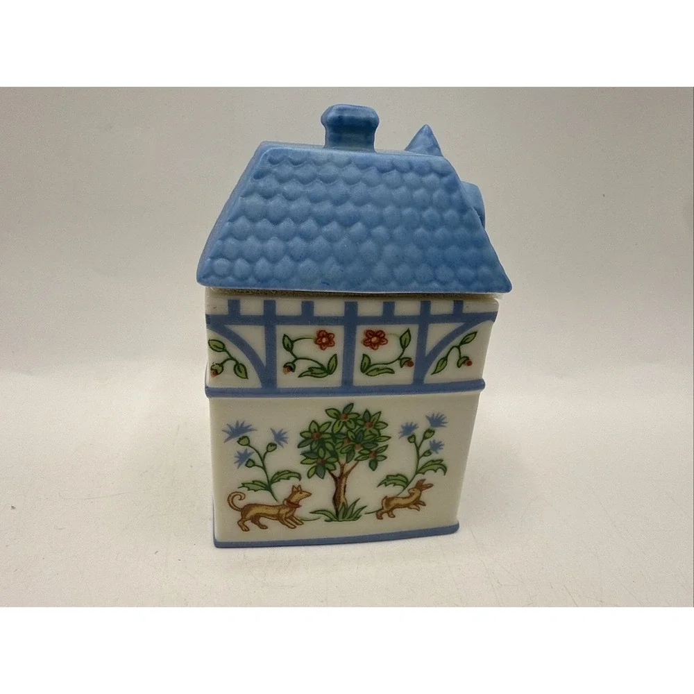 Lenox CANTERBURY CROSSING Spice Village Jar BASIL No Chips